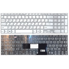Клавиатура для ноутбука Sony FIT 15 SVF15 (RU) белая [10213]