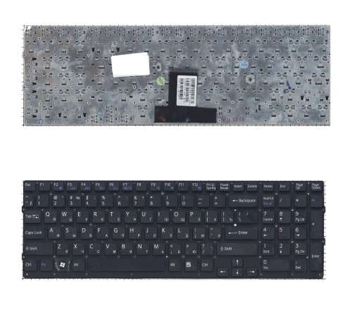 Клавиатура для ноутбука Sony Vaio VPC-EB черная без рамки