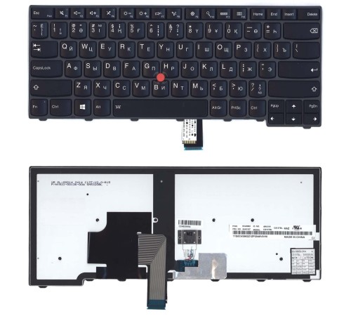 Клавиатура для ноутбука Lenovo ThinkPad T440 T440P T440S черная с подсветкой