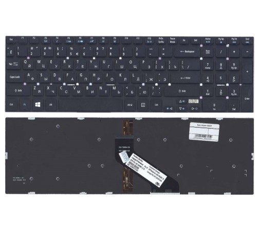 Клавиатура для ноутбука Acer Aspire 5755 5755G 5830 5830G 5830T 5830TG черная с подсветкой