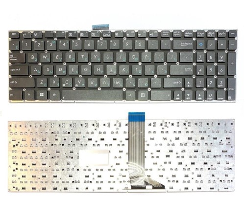Клавиатура для ноутбука ASUS A551 A553 A555 D550 F551 X551 (RU) черная, без рамки (Плоский Enter) 
