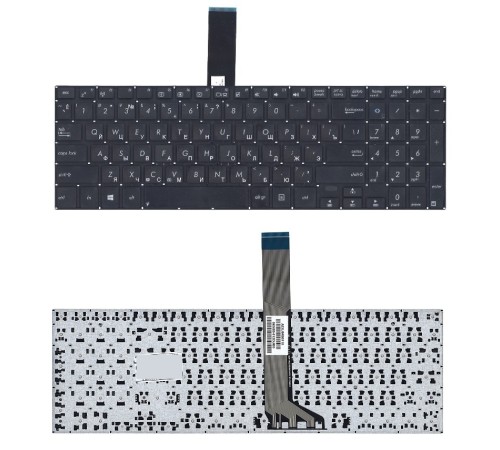 Клавиатура для ноутбука ASUS V551, K551L, K551LA, S551L, S551LA черная плоский Enter