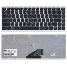 Клавиатура Lenovo IdeaPad U310 (RU) черная, с серой рамкой