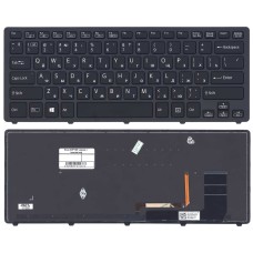 Клавиатура для ноутбука Sony SVF14N Flip черная с подсветкой