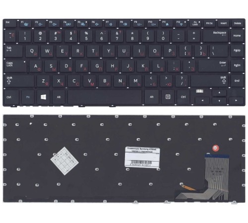 Клавиатура для ноутбука Samsung 470R4E BA59-03619C черная с подсветкой