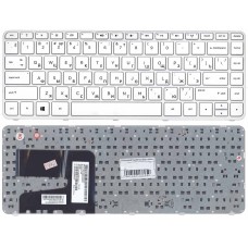Клавиатура для ноутбука HP Pavilion 14-e белая с рамкой