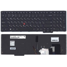 Клавиатура для ноутбука Lenovo Thinkpad S5 Yoga 15 черная с подсветкой