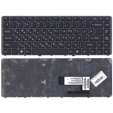 Клавиатура для ноутбука Sony Vaio VGN-NW черная с рамкой