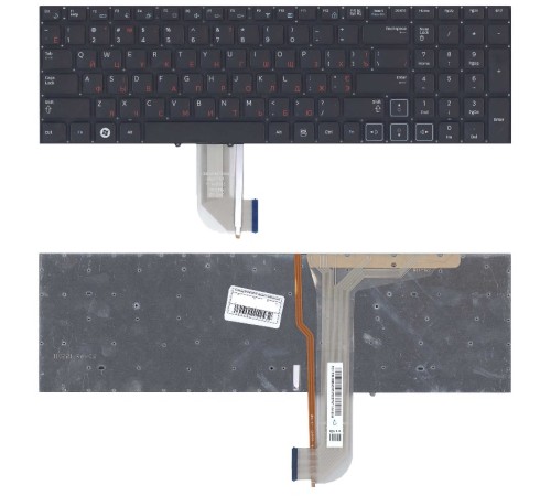 Клавиатура для ноутбука Samsung RF710 RF711 черная с подсветкой