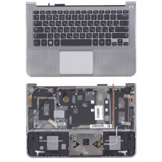 Клавиатура для ноутбука Samsung 900X3A топ-панель серебристая