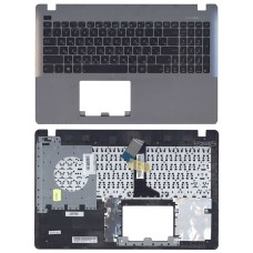 Клавиатура для ноутбука Asus X550 топ-панель черно-серебристая