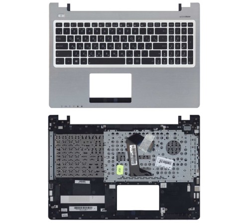 Клавиатура для ноутбука Asus K56 топ-панель черно-серебристая