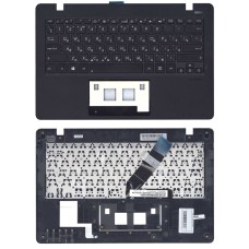 Клавиатура для ноутбука Asus X200 черная топ-панель