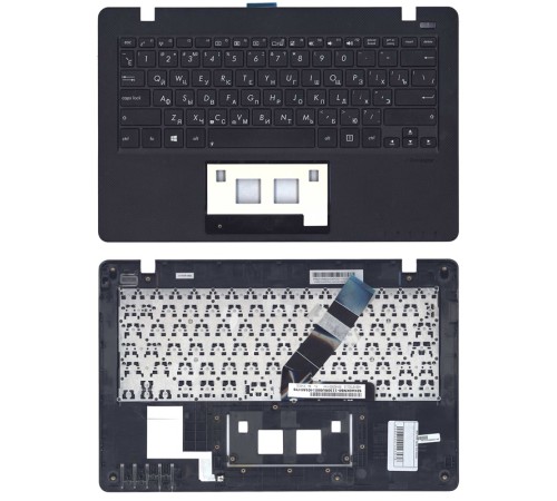 Клавиатура для ноутбука Asus X200 черная топ-панель