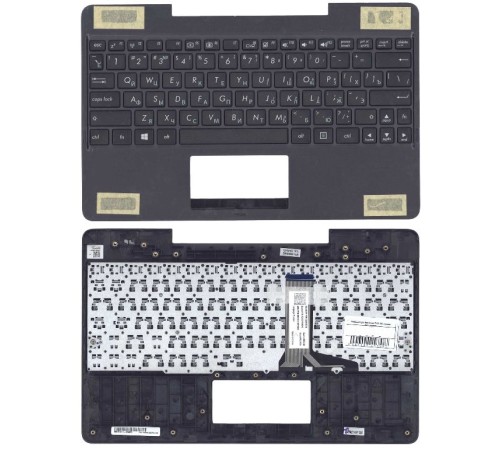 Клавиатура для Asus T100 TA черная топ-панель