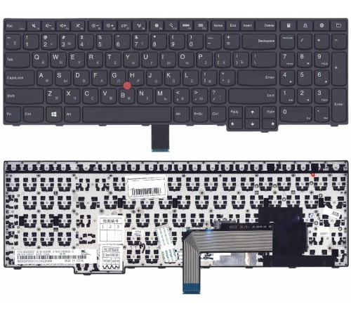 Клавиатура для ноутбука IBM Lenovo Thinkpad E550 E550C E555 E560 E565 черная с подсветкой