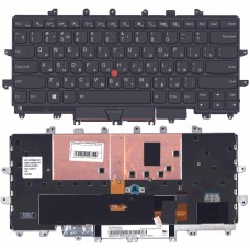 Клавиатура для ноутбука Lenovo ThinkPad X1 Yoga Carbon черная с подсветкой