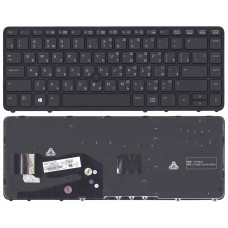 Клавиатура для ноутбука HP EliteBook 840 черная c рамкой