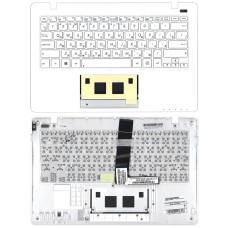 Клавиатура для ноутбука Asus X200 белая топ-панель