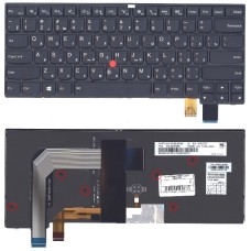 Клавиатура для ноутбука Lenovo Thinkpad T460P черная с подсветкой
