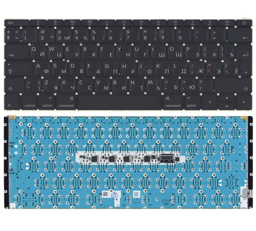 Клавиатура для ноутбука Apple MacBook 12" A1534 Early 2015 Big Enter черная