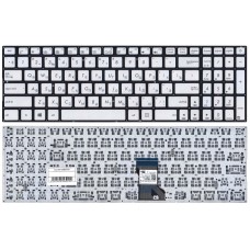 Клавиатура для ноутбука Asus N541 серебристая
