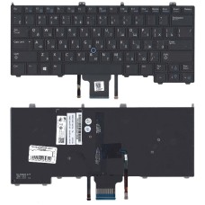 Клавиатура для ноутбука Dell Latitude e7440 e7420 черная с подсветкой