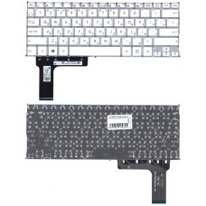 Клавиатура для ноутбука Asus TP201SA серебристо-белая