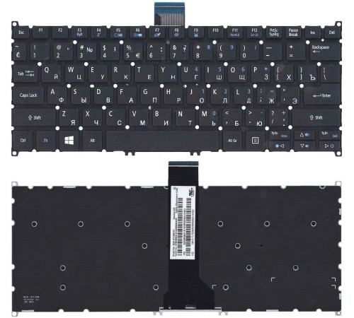 Клавиатура для ноутбука Acer Aspire V3-331 V3-371 V3-372 V5-132P черная