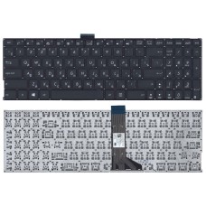 Клавиатура для ноутбука Asus K501, A501 черная с подсветкой