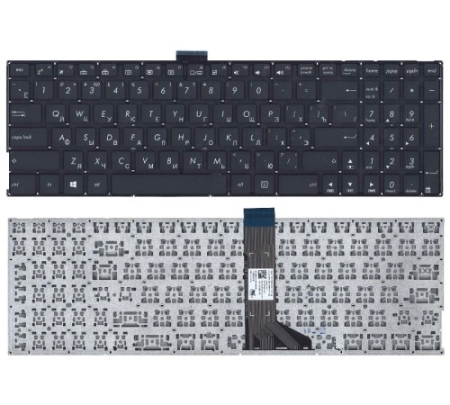 Клавиатура для ноутбука Asus K501, A501 черная с подсветкой