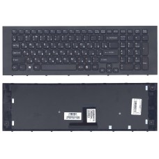 Клавиатура для ноутбука Sony Vaio VPC-EC черная с рамкой