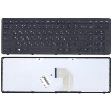 Клавиатура для ноутбука Lenovo IdeaPad Z500 черная c черной рамкой