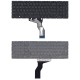 Клавиатура для ноутбука HP Pavilion 15-AB, 15-BS, 15-RA, 17-AB, 17-BS, 17-G, 250 G6, 255 G6, 256 G6, 258 G6 черная с белой подсветкой, без рамки