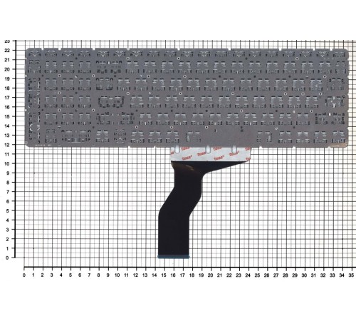Клавиатура для ноутбука HP Pavilion 15-AB, 15-BS, 15-RA, 17-AB, 17-BS, 17-G, 250 G6, 255 G6, 256 G6, 258 G6 черная с белой подсветкой, без рамки