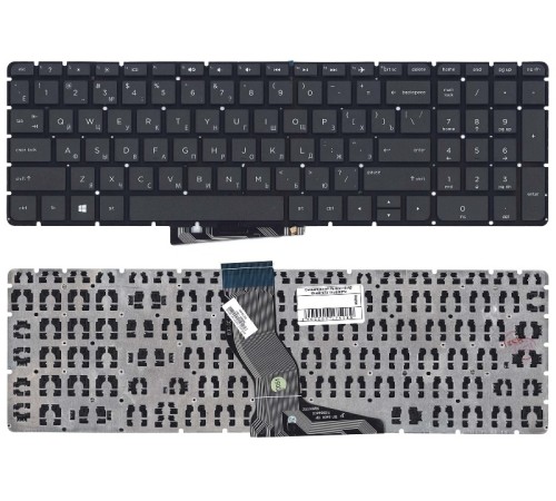 Клавиатура для ноутбука HP Pavilion 15-AB, 15-BS, 15-RA, 17-AB, 17-BS, 17-G, 250 G6, 255 G6, 256 G6, 258 G6 черная, без рамки
