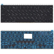 Клавиатура для ноутбука MacBook Pro  Retina A1706 черная с подсветкой плоский Enter