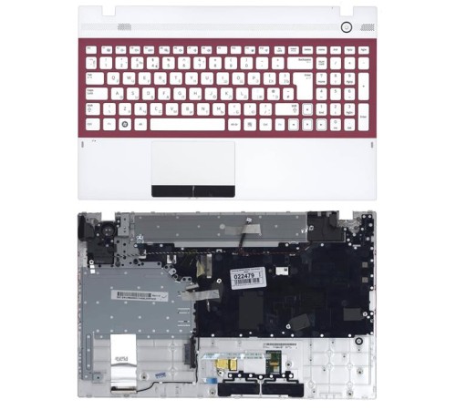 Клавиатура для ноутбука Samsung 300V5A 305V5A NP305V5A NV300V5A топ-панель белая