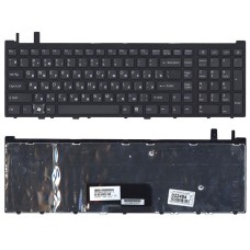 Клавиатура для ноутбука Sony VGN-AW черная с рамкой