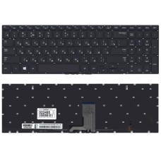 Клавиатура для ноутбука Samsung NP670Z5E-X01 черная с подсветкой