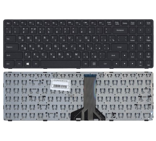 Клавиатура для ноутбука Lenovo Ideapad 100-15IBD, 100-15IBY, черная