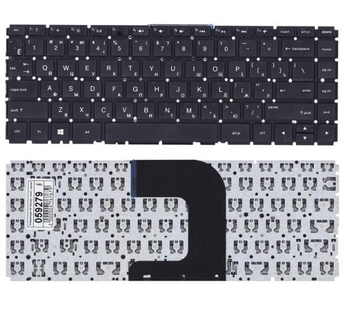 Клавиатура для ноутбука HP Pavilion 14-AC черная 