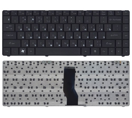 Клавиатура для ноутбука DNS 0135740, 0199722, AESW6700110 черная (RU)
