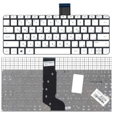 Клавиатура для ноутбука HP Stream X360 11-p белая без рамки