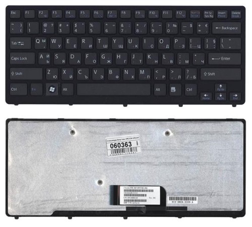 Клавиатура для ноутбука Sony Vaio VPC-CW VPCCW черная c рамкой