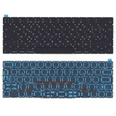 Клавиатура для ноутбука MacBook Pro 13 15 Retina A1706 черная с подсветкой большой Enter [12787]