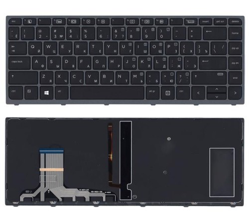 Клавиатура для ноутбука HP ZBook Studio G3 черная с подсветкой