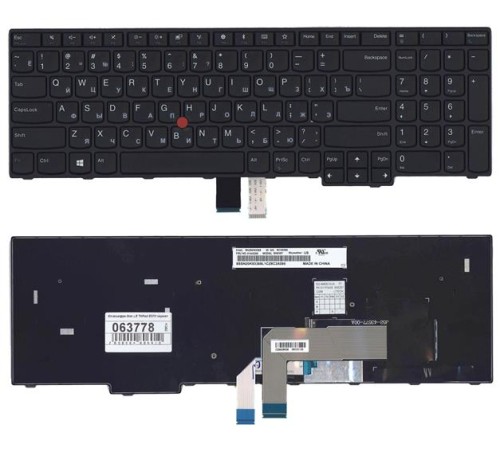 Клавиатура для ноутбука Lenovo ThinkPad E570 E575 черная