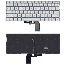 Клавиатура для ноутбука Xiaomi Mi Air 13.3 серебристая с подсветкой [12497]