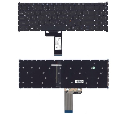 Клавиатура для ноутбука Acer Swift 3 SF315-51 черная с подсветкой